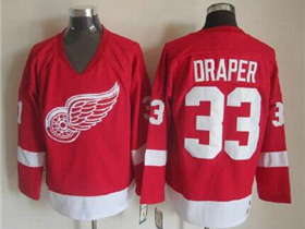 Detroit Red Wings #33 Kris Draper CCM Vintage Red Jersey