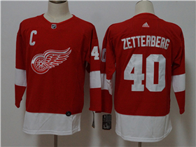 Detroit Red Wings #40 Henrik Zetterberg Youth Red Jersey