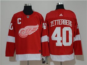 Detroit Red Wings #40 Henrik Zetterberg Red Jersey