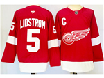 Detroit Red Wings #5 Gustav Lindstrom 2024 Red Jersey