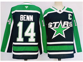 Dallas Stars #14 Jamie Benn Black Reverse Retro 2.0 Jersey