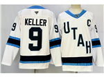 Utah Hockey Club #9 Clayton Keller 2024 White Jersey