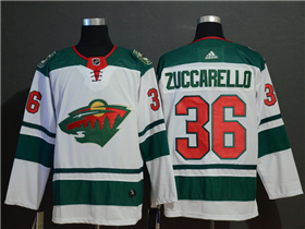 Minnesota Wild #36 Mats Zuccarello White Jersey