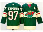 Minnesota Wild #97 Kirill Kaprizov 2024 Green Jersey