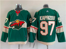 Minnesota Wild #97 Kirill Kaprizov Green Jersey