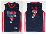 1992 Olympic Team USA #7 Larry Bird Navy Jersey