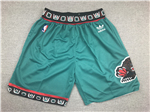 Vancouver Grizzlies Teal Hardwood Classics Basketball Shorts