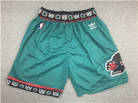 Vancouver Grizzlies Teal Hardwood Classics Basketball Shorts