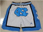 North Carolina Tar Heels Just Don White Basketball Shorts