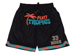 Flint Tropics #33 Jackie Moon Black Basketball Shorts