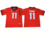 Georgia Bulldogs #11 Jake Fromm Red College Football Jersey