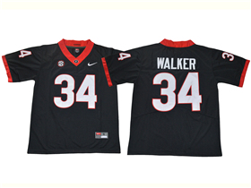 Georgia Bulldogs #34 Herschel Walker Black College Football Jersey