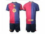 FC Barcelona 2024/25 Home Red/Blue Soccer Jersey 