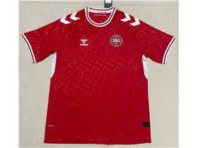 Denmark 2024 Home Red Soccer Team Jersey 