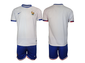 France 2024 Away White Soccer Jersey