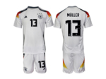 Germany 2024 Home White Soccer Jersey with #13 Müller Printing