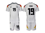 Germany 2024 Home White Soccer Jersey with #19 Sané Printing