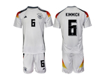 Germany 2024 Home White Soccer Jersey with #6 Kimmich Printing