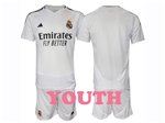 Real Madrid CF 2024/25 Home Youth White Soccer Jersey