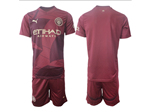 Manchester City F.C. 2024/25 3rd Maroon Soccer Jersey