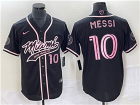 Inter Miami CF #10 Lionel Messi Black Baseball Jersey 