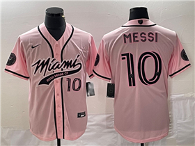 Inter Miami CF #10 Lionel Messi Pink Baseball Jersey 