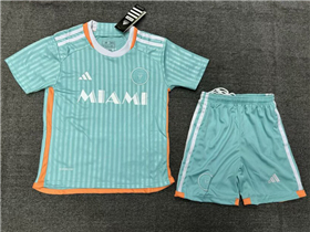 Inter Miami CF Youth 2024 Third Away Aqua Soccer Jersey