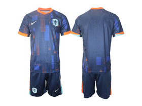 Netherlands 2024 Away Navy Soccer Jersey