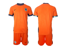 Netherlands 2024 Home Orange Soccer Jersey