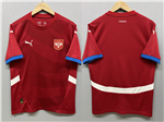 Serbia 2024 Home Red Soccor Team Jersey 