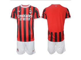 A.C. Milan 2024/25 Home Red/Black Soccer Jersey