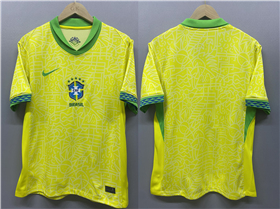 Brazil 2024 Home Gold Soccer Jersey