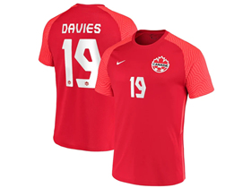 Canada 2022/23 Home Red Soccer Jersey with #19 Davies Printing