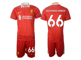 Liverpool F.C. 2024/25 Home Red Soccer Jersey with #66 Alexander-Arnold Printing