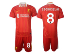 Liverpool F.C. 2024/25 Home Red Soccer Jersey with #8 Szoboszlai Printing