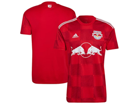 New York Red Bulls 2022/23 Away Red 1Ritmo Soccer Team Jersey