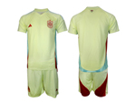 Spain 2024 Away Light Yellow Soccer Jersey